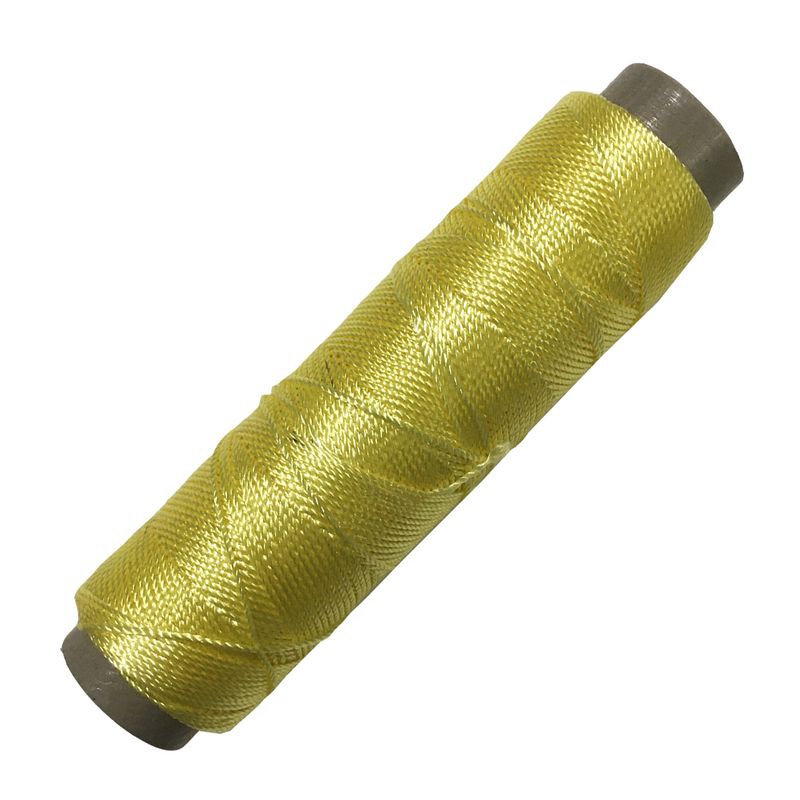 نخ دوخت چرم دوزی مدل ابریشمی yellow100m سایز 10 طول 100 متر